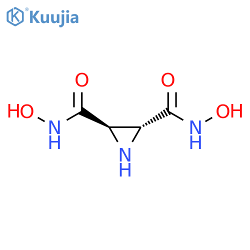 2,3-Aziridinedicarboxamide,N,N-dihydroxy-,trans-(9CI) structure