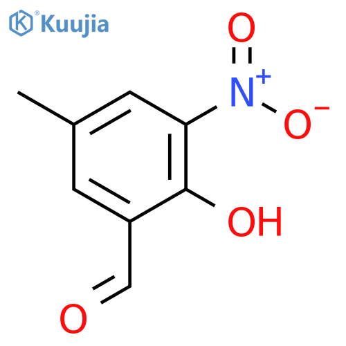 5-methoxy-3-nitrosalicylaldehyde structure