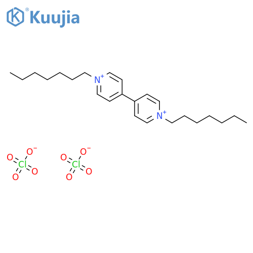 4,4'-Bipyridinium, 1,1'-diheptyl-, diperchlorate structure