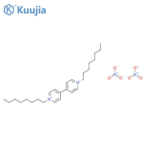 4,4'-Bipyridinium, 1,1'-dioctyl-, dinitrate structure