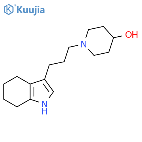 4-Piperidinol, 1-[3-(4,5,6,7-tetrahydro-1H-indol-3-yl)propyl]- structure