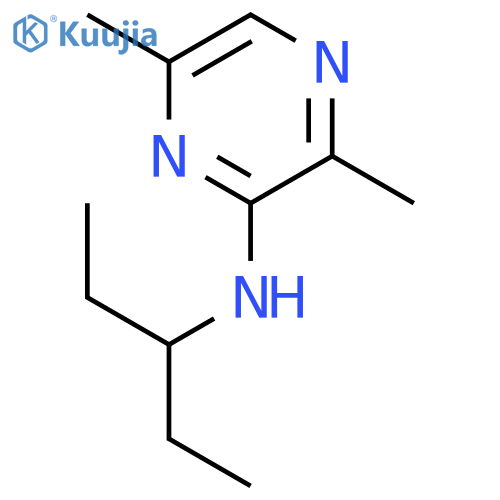 Pyrazinamine, N-(1-ethylpropyl)-3,6-dimethyl- structure