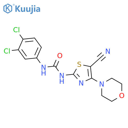 UREA, N-[5-CYANO-4-(4-MORPHOLINYL)-2-THIAZOLYL]-N'-(3,4-DICHLOROPHENYL)- structure