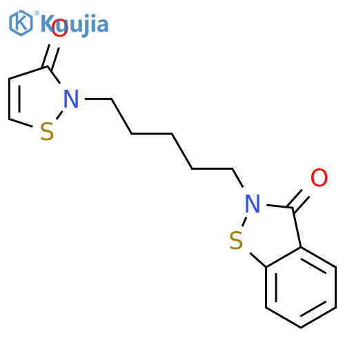 1,2-BENZISOTHIAZOL-3(2H)-ONE, 2-[5-(3-OXO-2(3H)-ISOTHIAZOLYL)PENTYL]- structure