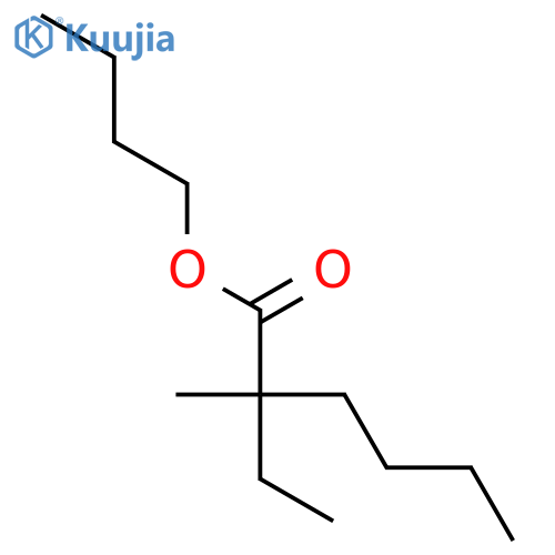 Hexanoic acid, 2-ethyl-2-methyl-, butyl ester structure