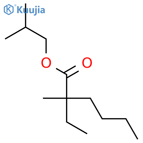 HEXANOIC ACID, 2-ETHYL-2-METHYL-, 2-METHYLPROPYL ESTER structure
