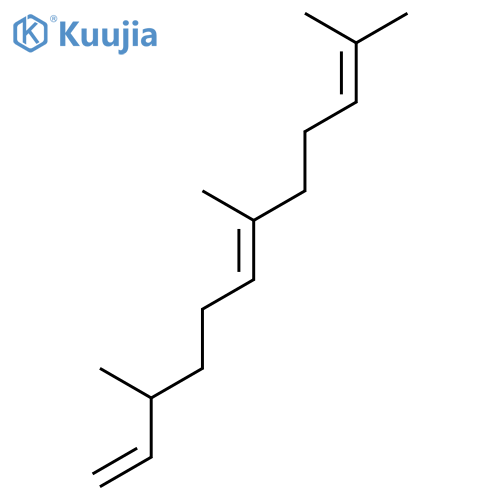 (E)-3,7,11-trimethyl-dodeca-1,6,10-triene structure