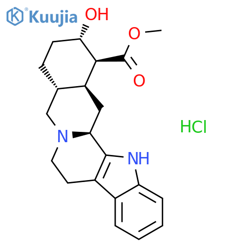 Yohimban-16-carboxylicacid, 17-hydroxy-, methyl ester, monohydrochloride, (16b,17a)- (9CI) structure