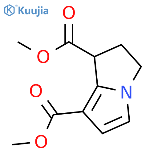 dimethyl 1,2-dihydro-3H-pyrrolo[1,2-a]-pyrrole-1,7-dicarboxylate structure