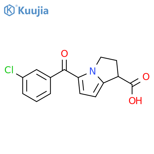 1H-PYRROLIZINE-1-CARBOXYLIC ACID, 5-(3-CHLOROBENZOYL)-2,3-DIHYDRO- structure