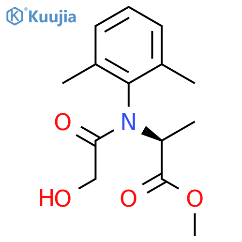 L-ALANINE, N-(2,6-DIMETHYLPHENYL)-N-(HYDROXYACETYL)-, METHYL ESTER structure