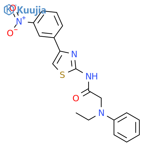 Acetamide,2-(ethylphenylamino)-N-[4-(3-nitrophenyl)-2-thiazolyl]- structure