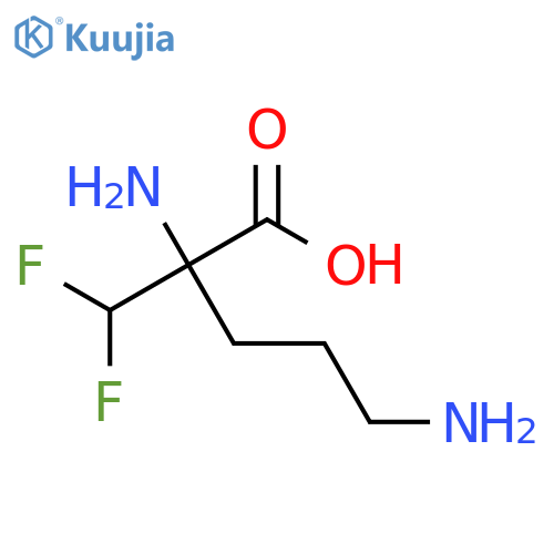 L-Ornithine, 2-(difluoromethyl)- structure