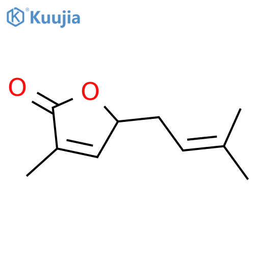 2(5H)-Furanone, 3-methyl-5-(3-methyl-2-butenyl)- structure