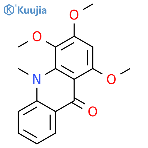 1,3,4-trimethoxy-10-methyl acridone structure