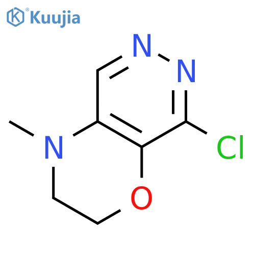 8-chloro-4-methyl-2H,3H,4H-pyridazino[4,5-b][1,4]oxazine structure