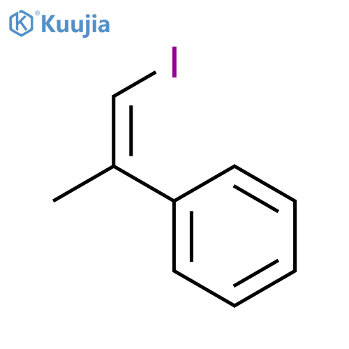 Benzene, [(1E)-2-iodo-1-methylethenyl]- structure