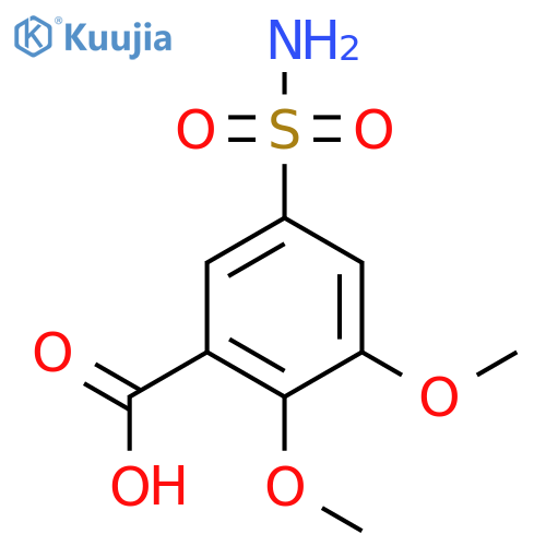 2,3-Dimethoxy-5-sulfamoylbenzoic Acid structure