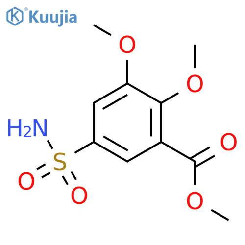Benzoic acid,5-(aminosulfonyl)-2,3-dimethoxy-, methyl ester structure