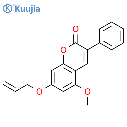 2H-1-BENZOPYRAN-2-ONE, 5-METHOXY-3-PHENYL-7-(2-PROPENYLOXY)- structure