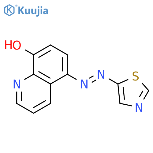 8-Quinolinol, 5-(5-thiazolylazo)- structure