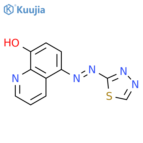 8-Quinolinol, 5-(1,3,4-thiadiazol-2-ylazo)- structure