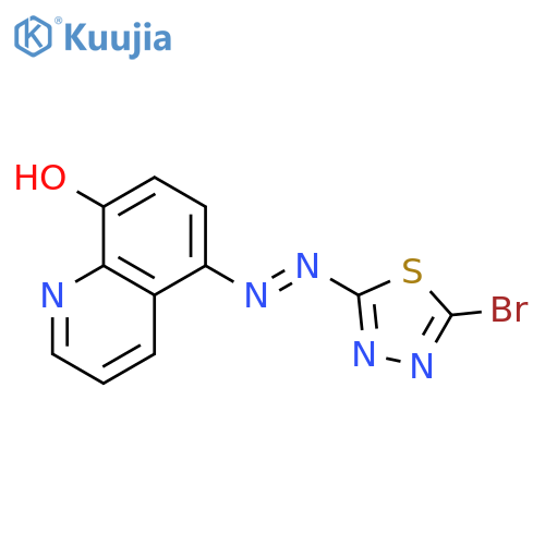 8-QUINOLINOL, 5-[(5-BROMO-1,3,4-THIADIAZOL-2-YL)AZO]- structure