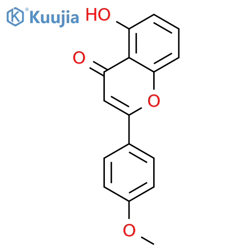 5-HYDROXY-4'-METHOXYFLAVONE structure