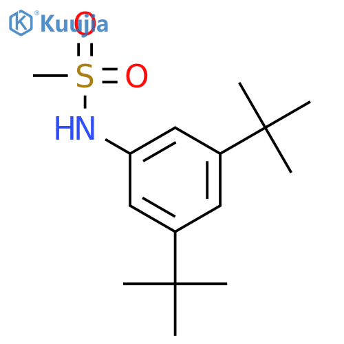 METHANESULFONAMIDE, N-[3,5-BIS(1,1-DIMETHYLETHYL)PHENYL]- structure