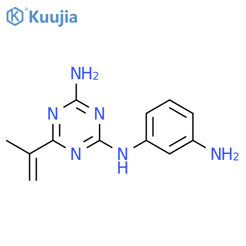 1,3,5-Triazine-2,4-diamine, N-(3-aminophenyl)-6-(1-methylethenyl)- structure