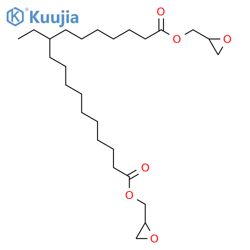 OCTADECANEDIOIC ACID, 8-ETHYL-, BIS(OXIRANYLMETHYL) ESTER structure