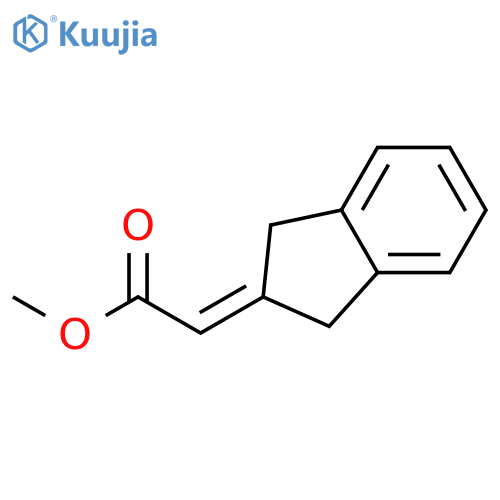 methyl 2-(2,3-dihydro-1H-inden-2-ylidene)acetate structure
