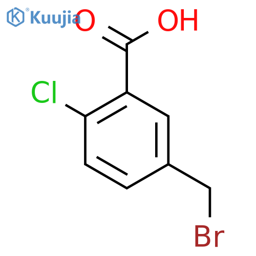 5-(Bromomethyl)-2-chlorobenzoic acid structure