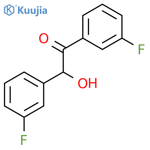 1,2-bis(3-fluorophenyl)-2-hydroxy-ethanone structure