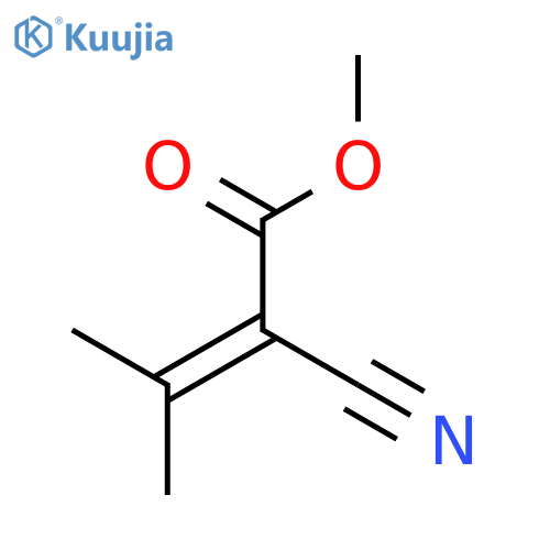 Methyl 2-cyano-3-methylbut-2-enoate structure