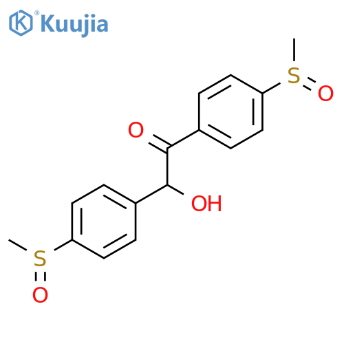 Ethanone, 2-hydroxy-1,2-bis[4-(methylsulfinyl)phenyl]- structure