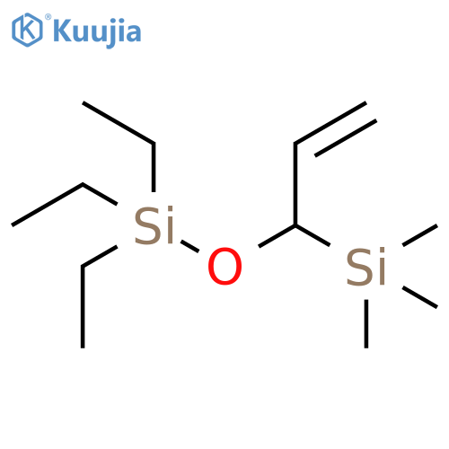 SILANE, TRIETHYL[[1-(TRIMETHYLSILYL)-2-PROPENYL]OXY]- structure