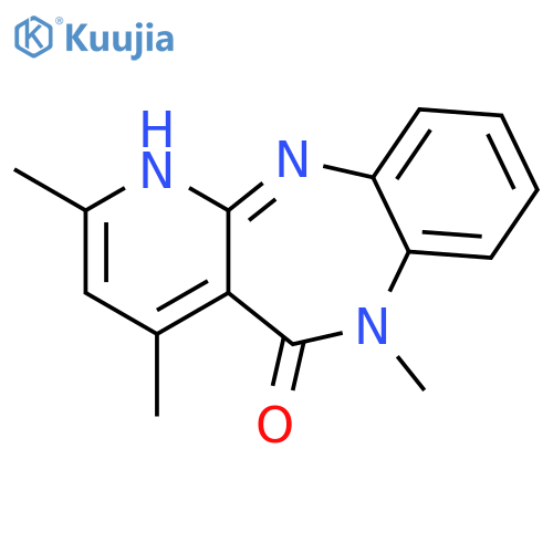 5H-PYRIDO[2,3-B][1,5]BENZODIAZEPIN-5-ONE, 1,6-DIHYDRO-2,4,6-TRIMETHYL- structure