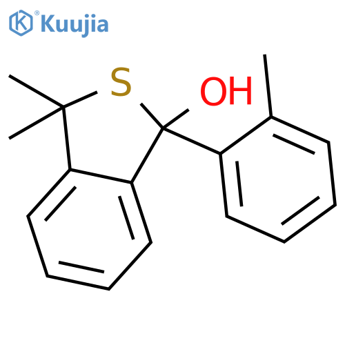 3,3-Dimethyl-1-(2-methylphenyl)-1,3-dihydro-2-benzothiophene-1-ol structure
