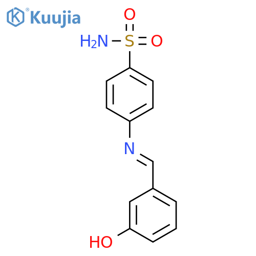 4-(3-Hydroxy-benzylideneamino)-benzenesulfonamide structure