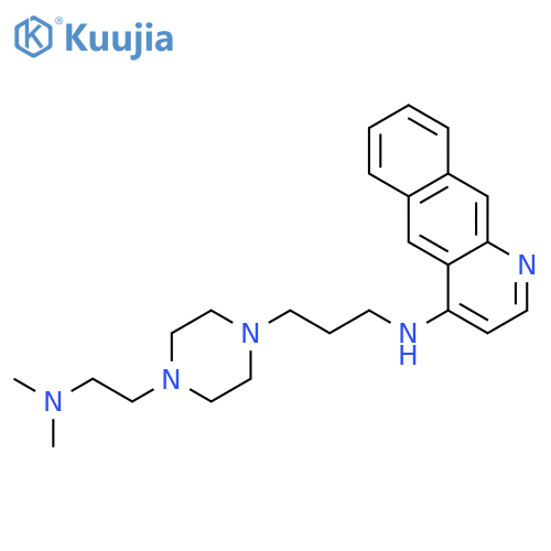 N-(3-{4-[2-(dimethylamino)ethyl]piperazin-1-yl}propyl)benzo[g]quinolin-4-amine structure