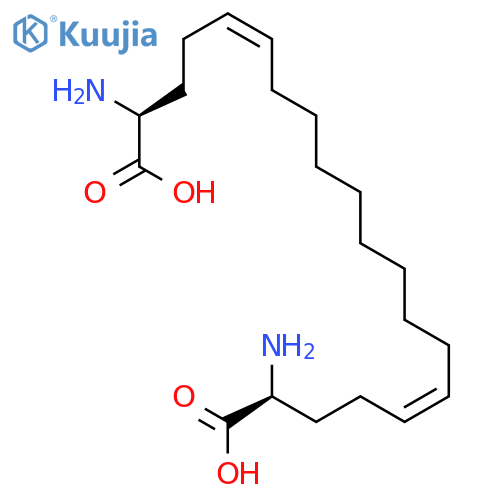 5,15-EICOSADIENEDIOIC ACID, 2,19-DIAMINO-, (2S,5Z,15Z,19S)- structure