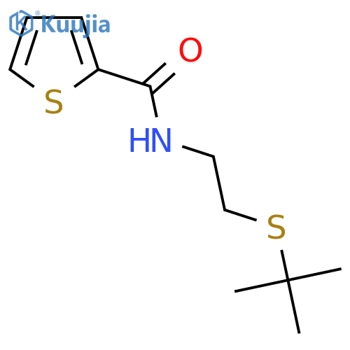 N-(2-Tert-butylsulfanylethyl)thiophene-2-carboxamide structure