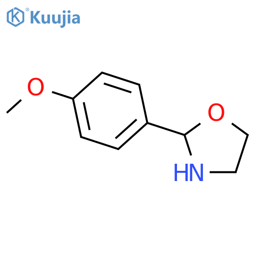 Oxazolidine,2-(4-methoxyphenyl)- structure