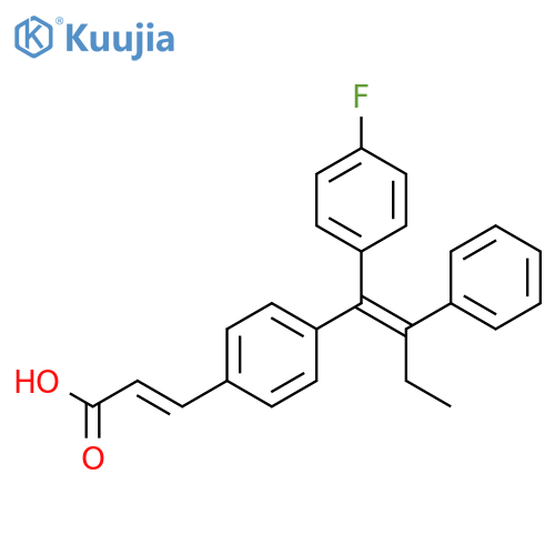 2-Propenoic acid, 3-[4-[1-(4-fluorophenyl)-2-phenyl-1-butenyl]phenyl]- structure