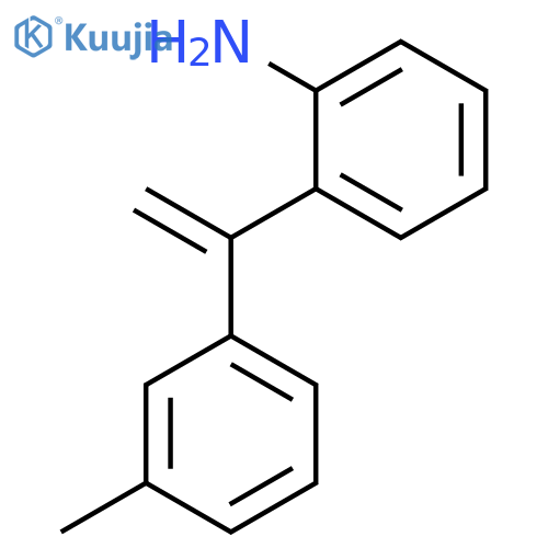 Benzenamine, 2-[1-(3-methylphenyl)ethenyl]- structure