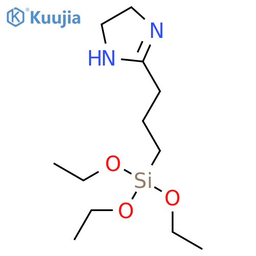 1H-Imidazole, 4,5-dihydro-2-[3-(triethoxysilyl)propyl]- structure