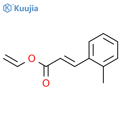 2-Propenoic acid, 3-(2-methylphenyl)-, ethenyl ester structure