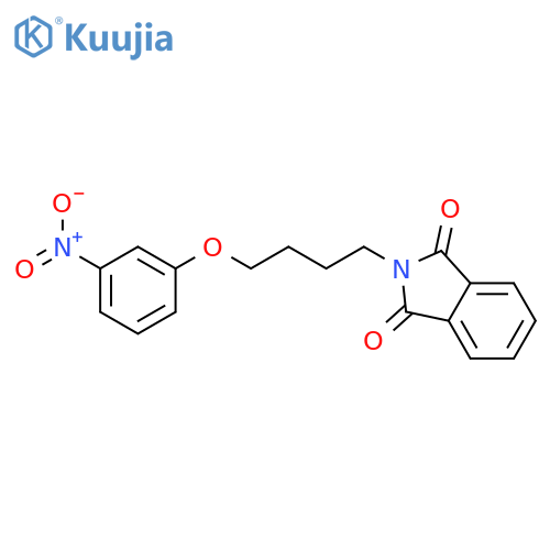 1H-Isoindole-1,3(2H)-dione, 2-[4-(3-nitrophenoxy)butyl]- structure