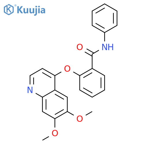 Benzamide, 2-[(6,7-dimethoxy-4-quinolinyl)oxy]-N-phenyl- structure